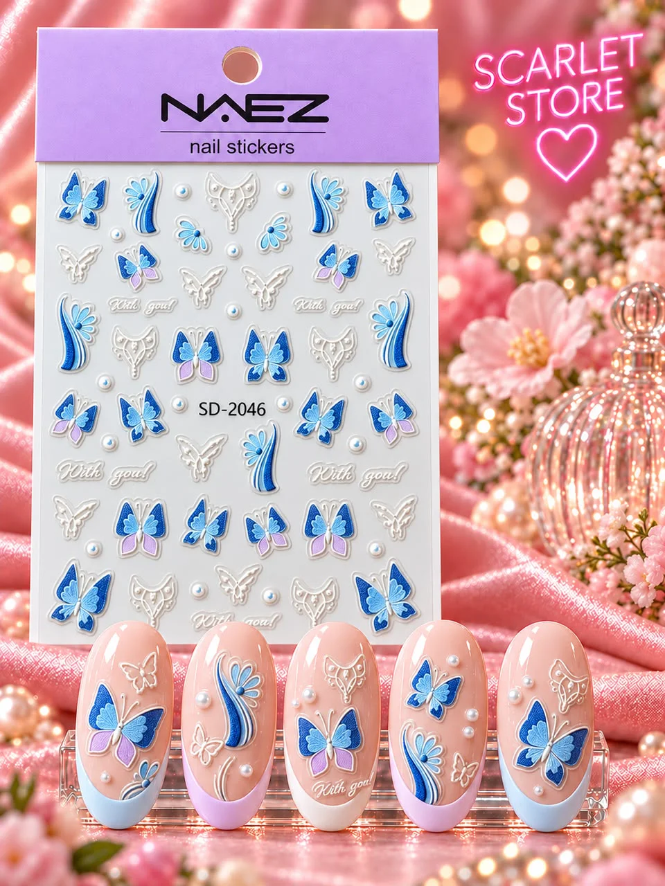 STICKER NAEZ TONOS AZULES