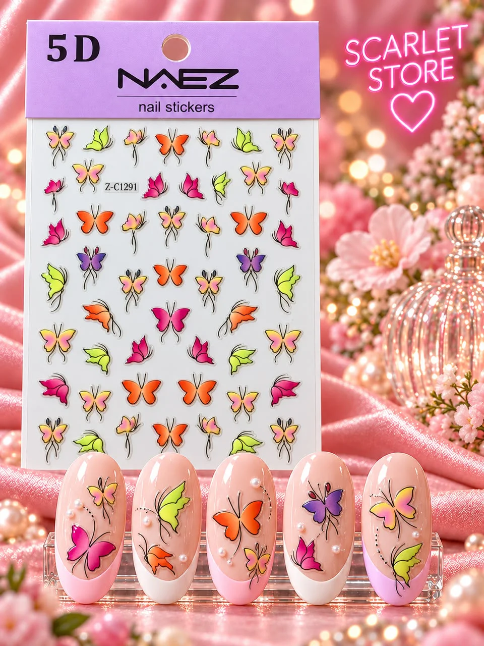 STICKER 5D MARIPOSAS NAEZ