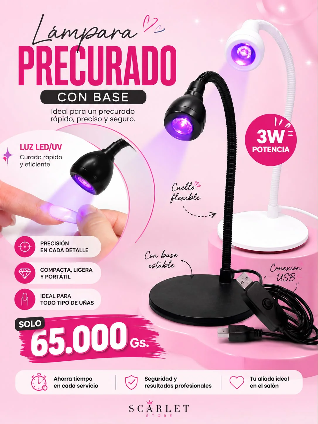 LAMPARA PRECURADO CON BASE