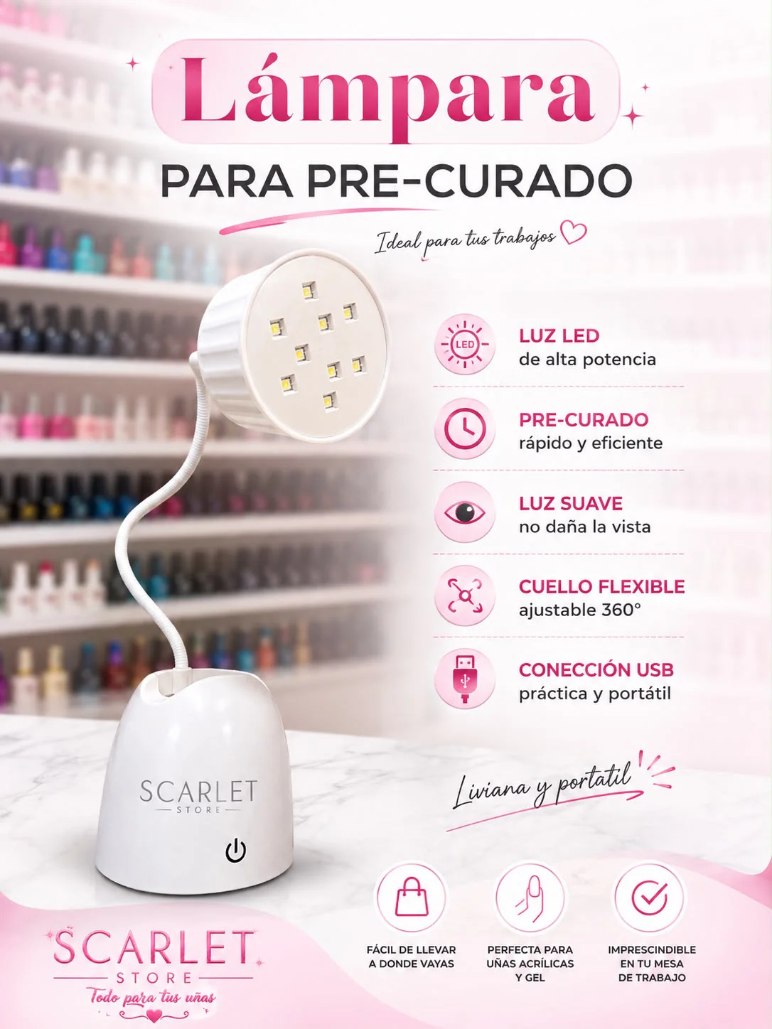 LAMPARA RECARGABLE 28W