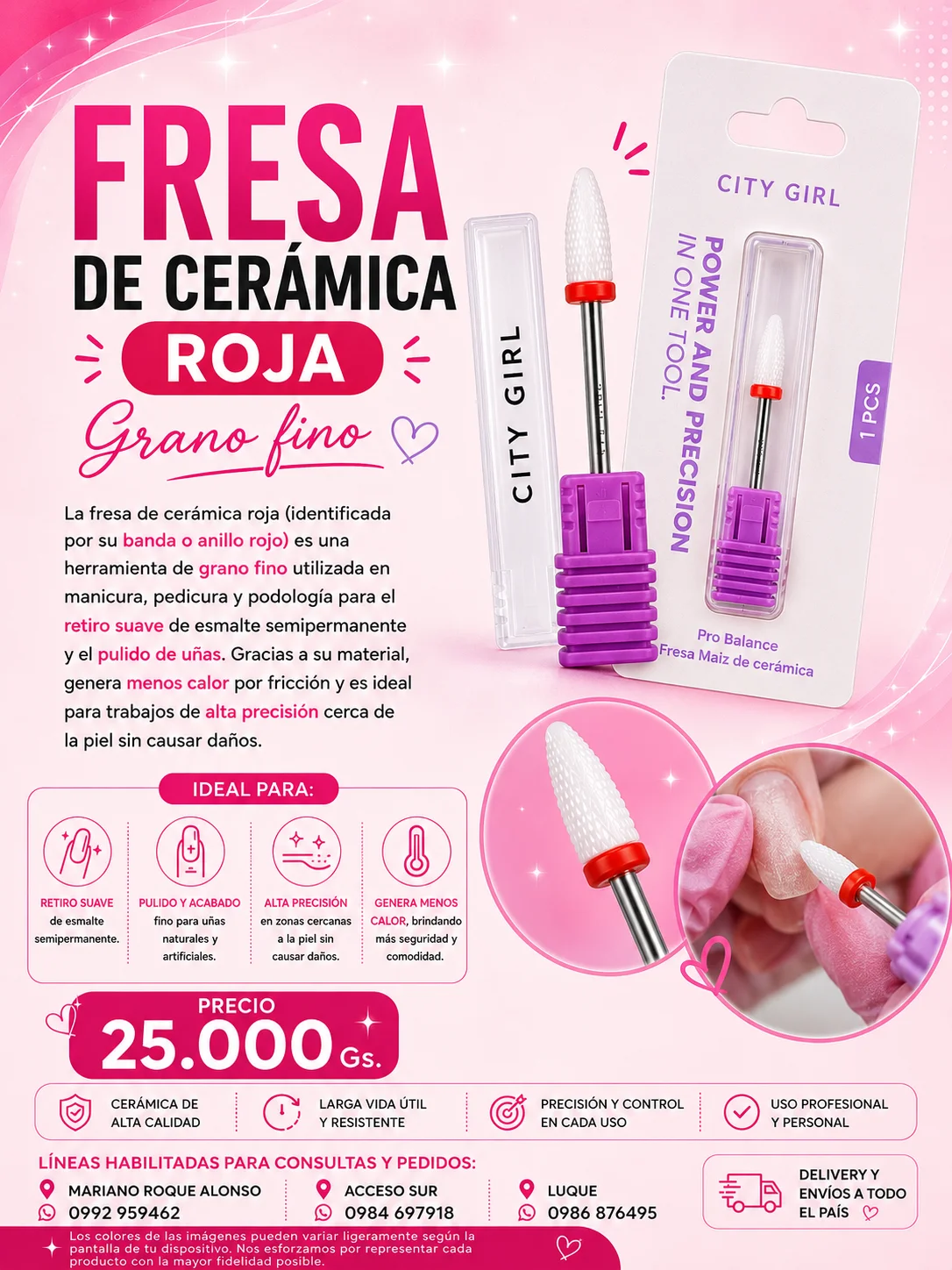 FRESA CERAMICA ROJA CG