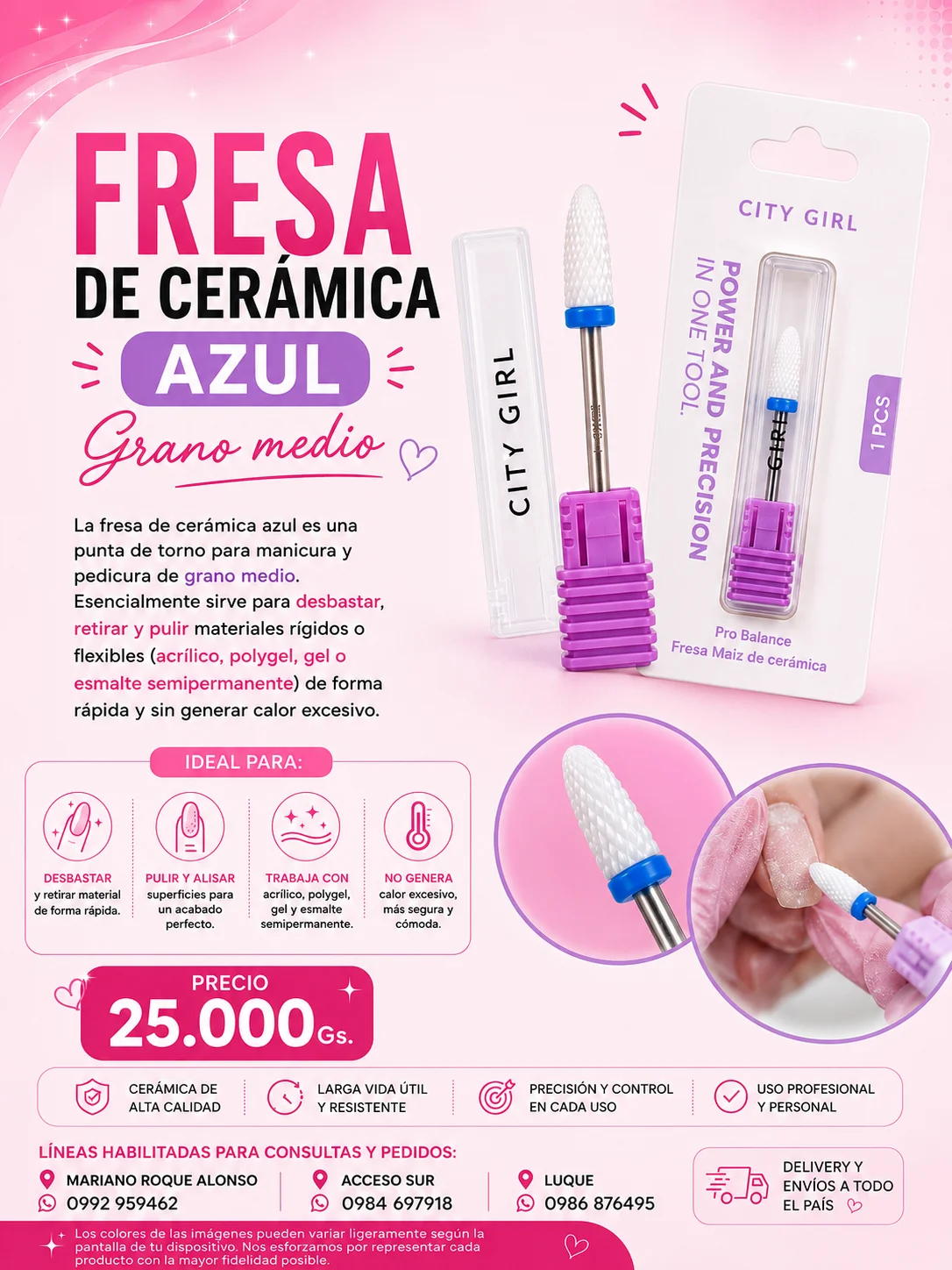 FRESA CERAMICA AZUL CG
