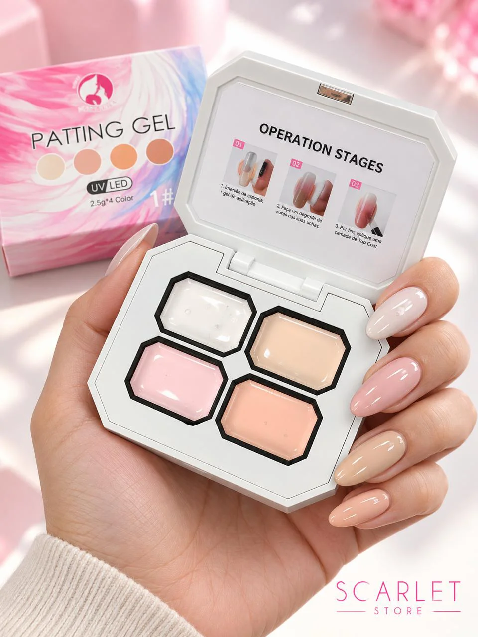 PATTING GEL 4 COLORES