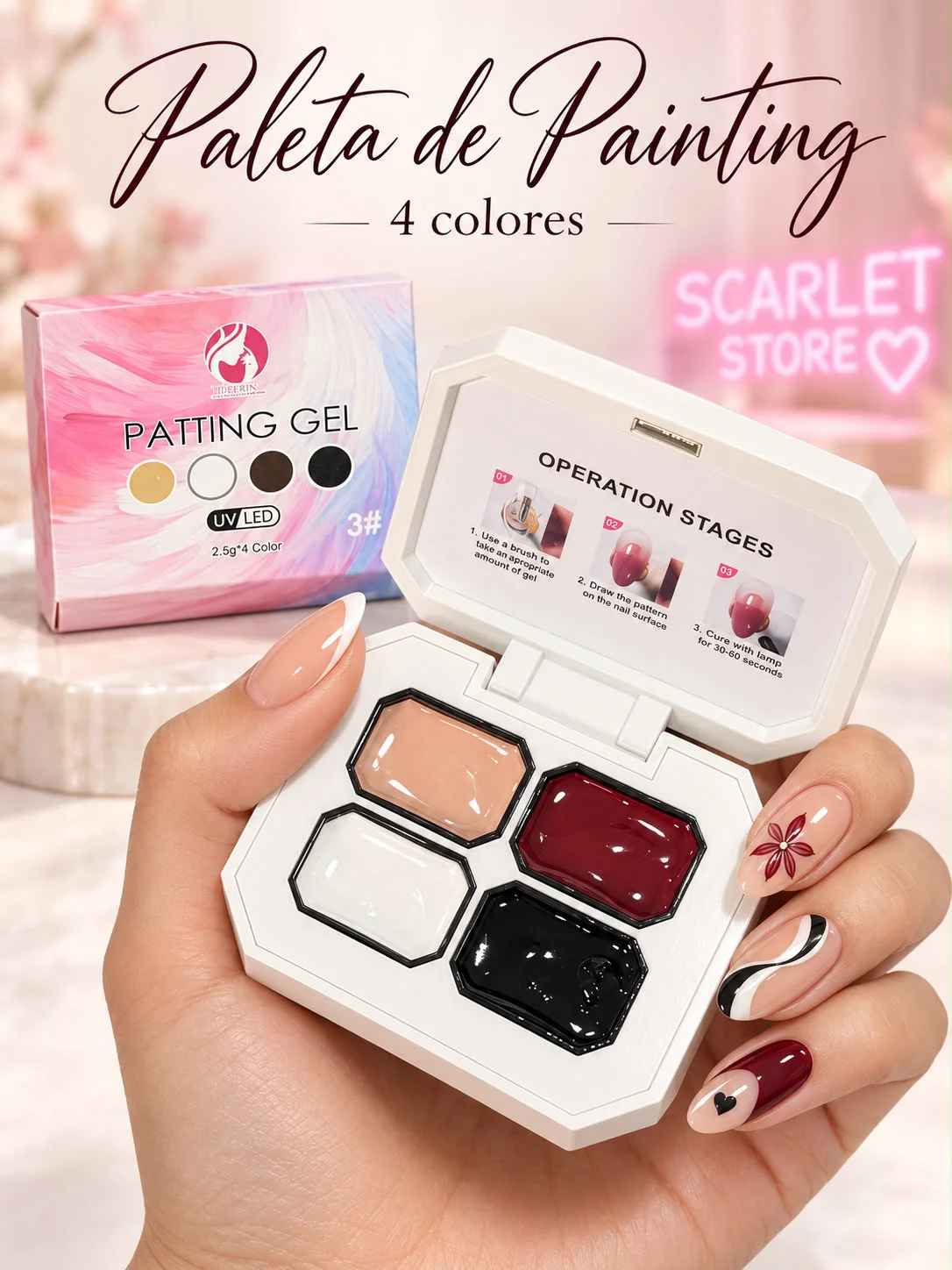 PATTING GEL 4 COLORES