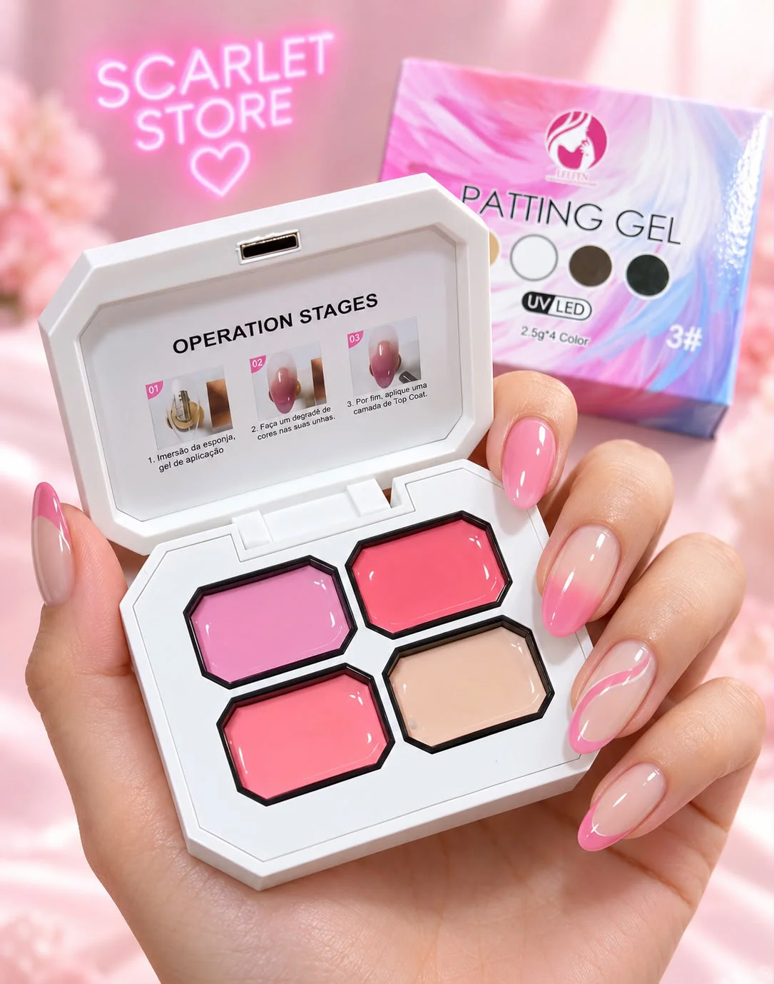 PAINTING GEL 4 COLORES